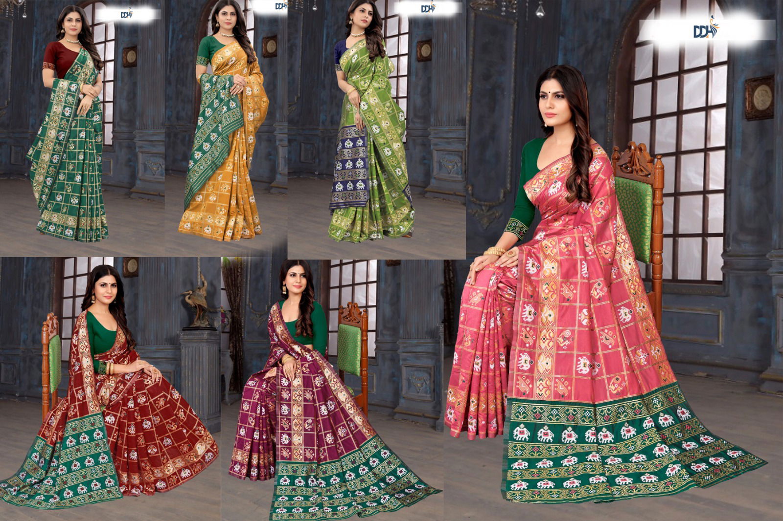 Dhruvi Bandhani Patola Designer Sarees Catalog